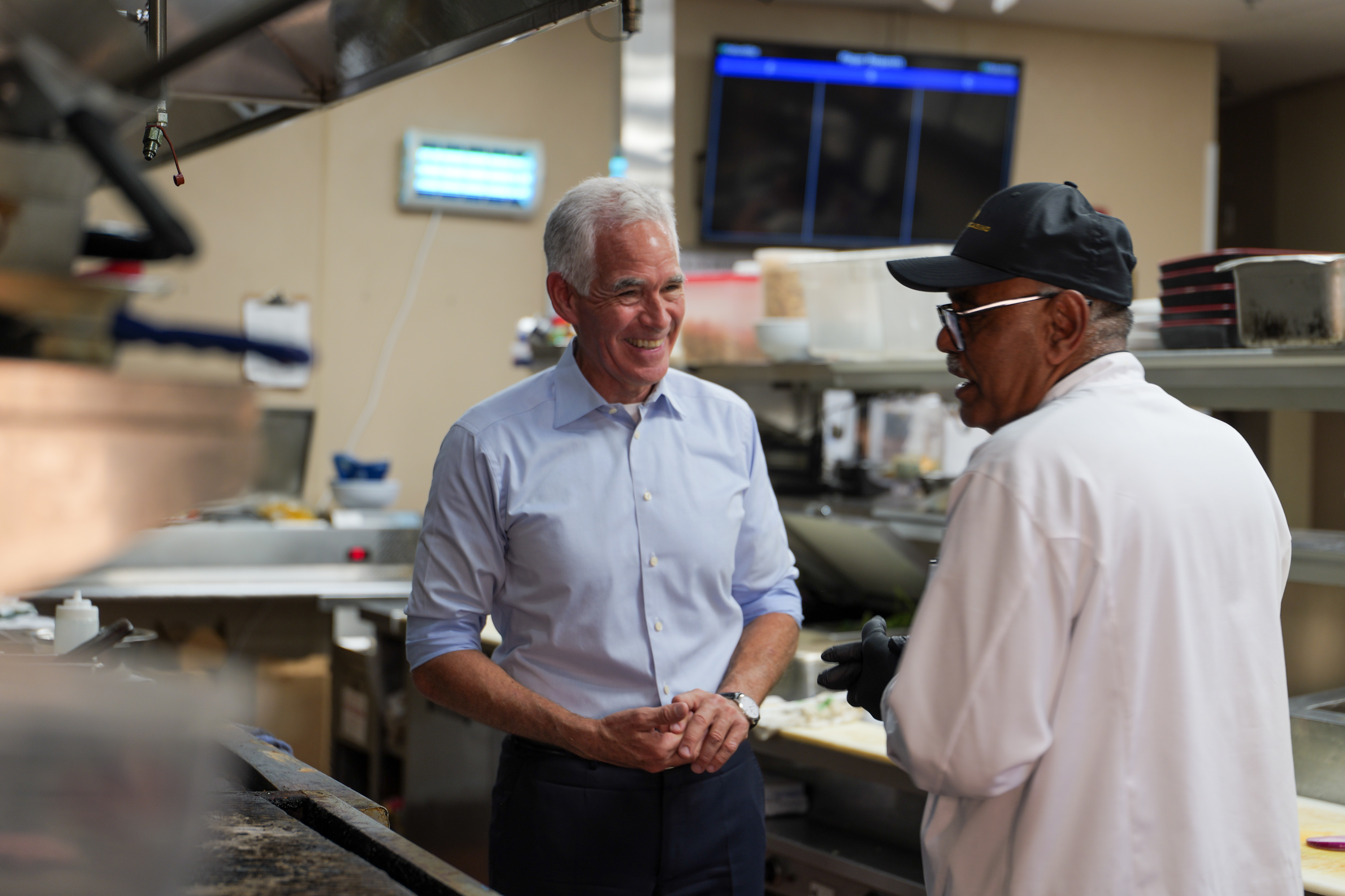 Kyle Kirkland visiting Central Valley farms